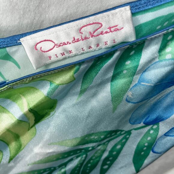 Vintage Oscar De La Renta Pink Label Silky Slip Dress Night Gown Floral Size S-M - Picture 2 of 6